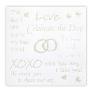 Words of Love Wedding Invitations