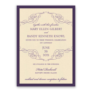Reese 2-Layer Thermography Wedding Invitations