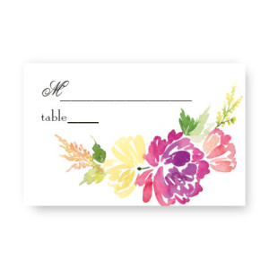 Blossoming Blooms Seating Cards