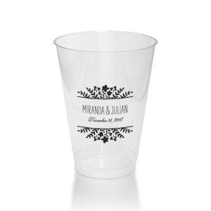 Spring Flora 12 Ounce Clear Plastic Tumbler