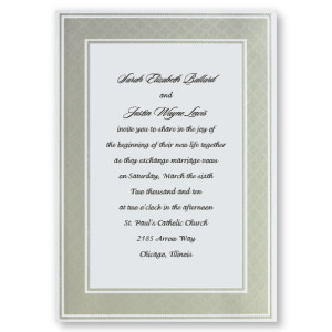 Etched Pearl Frame Wedding Invitations 