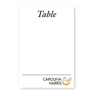 Foil Ampersand Table Cards