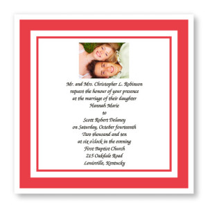 Forever Yours Photo Wedding Invitations