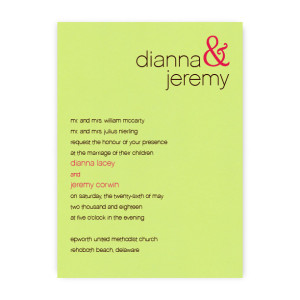 Kelsey Thermography Wedding Invitations