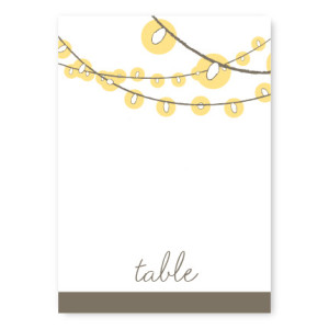 Luster Table Cards