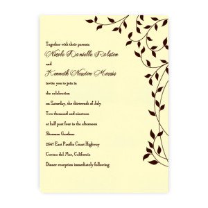Noelle Nature Wedding Invitations
