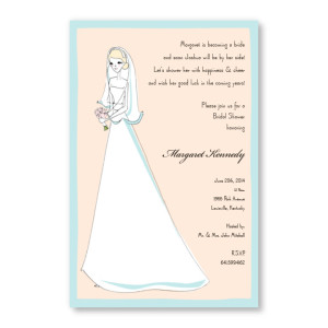 Pretty Bride Invitations
