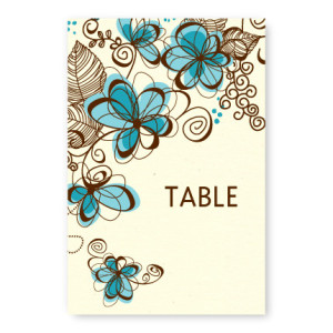Romance in Bloom Table Cards