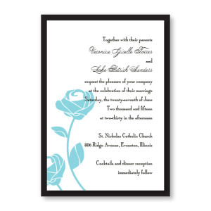 Roses are Forever Wedding Invitations
