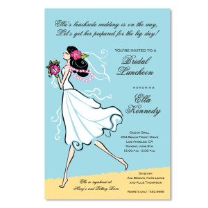 Seashore Bride Invitations