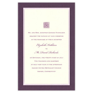 Sophie 3-Layer Thermography Wedding Invitations