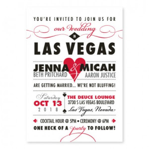 Vegas Classic Wedding Invitations