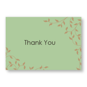 Pretty Vines Thank You Cards