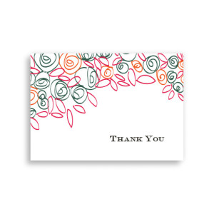 Colorful Cluster Thank You Cards