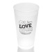 16 Ounce Frosted Plastic Tumblers