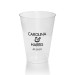Foil Ampersand 12 Ounce Clear Plastic Tumbler