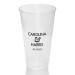 Foil Ampersand 16 Ounce Clear Plastic Tumbler