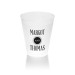Broadway Marquee 10 Frosted Clear Plastic Tumblers