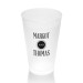 Broadway Marquee 14 Frosted Clear Plastic Tumblers