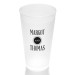 Broadway Marquee 16 Frosted Clear Plastic Tumblers
