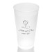 Flourished Hearts Clear or Frosted Plastic Tumblers