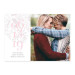 Floral Kisses Photo Save The Date Cards - Gray