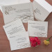 Classically Regal Letterpress Wedding Invitations