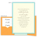 5 x 7 Gate Folio Pocket Wedding Invitations  - 2 Layers Small Border