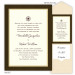 5 x 7 V-Flap Folio Pocket Wedding Invitations  - 3 Layers