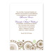 Circles and Flowers Lime Wedding Invitations