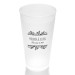 Winter Flora 16 Ounce Frosted Plastic Tumbler
