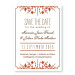 Fall Flora Save The Date Cards