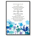 Flora Blue Flowers Wedding Invitations