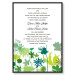 Flora Green Flowers Wedding Invitations