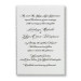 Shining Sophistication White and Silver Wedding Invitations